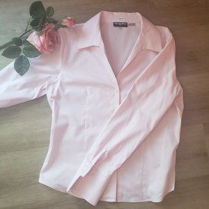Karl Lagerfeld pink button down shirt business 12